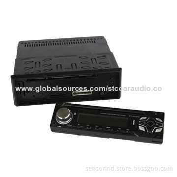One DIN Car DVD Player with USB, SD, Detachable Panel, Black Metal Housing